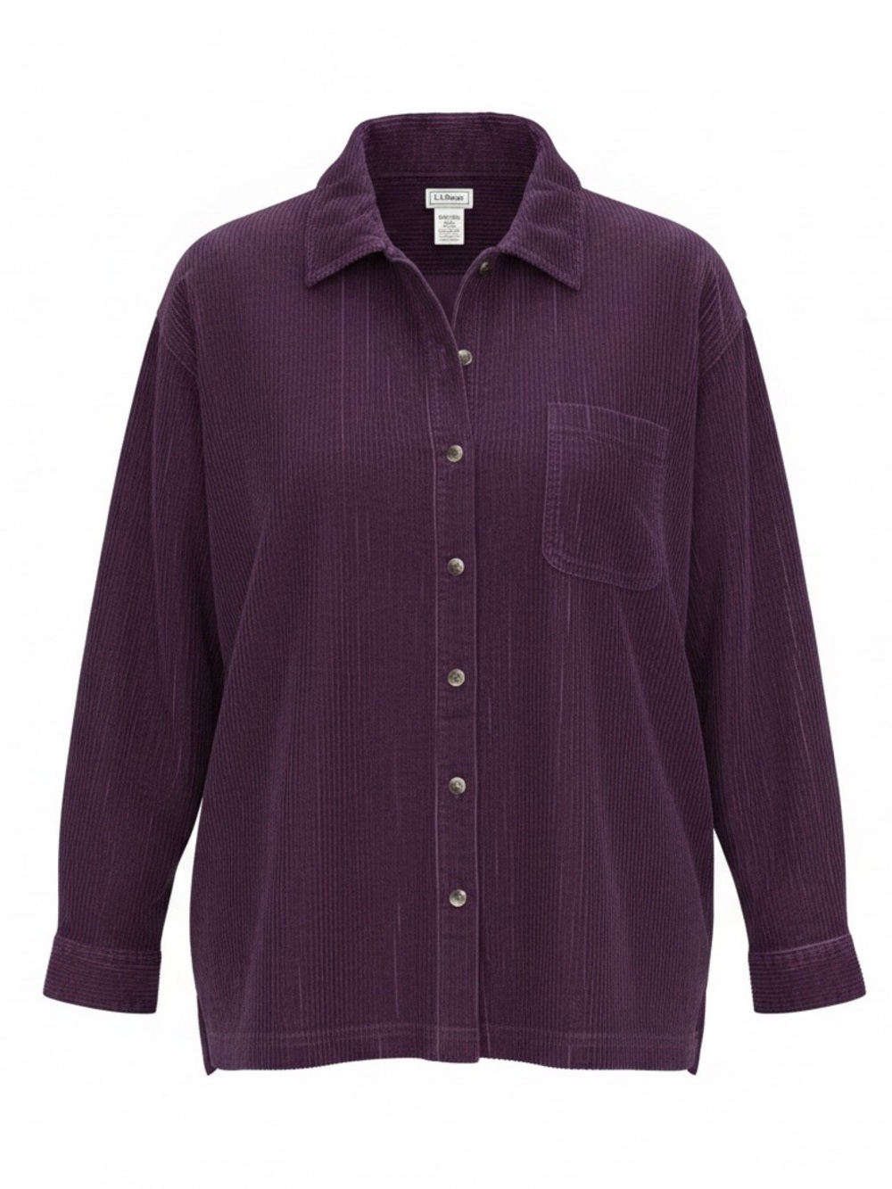 L.L.Bean Deep Plum Corduroy Shirt Jacket